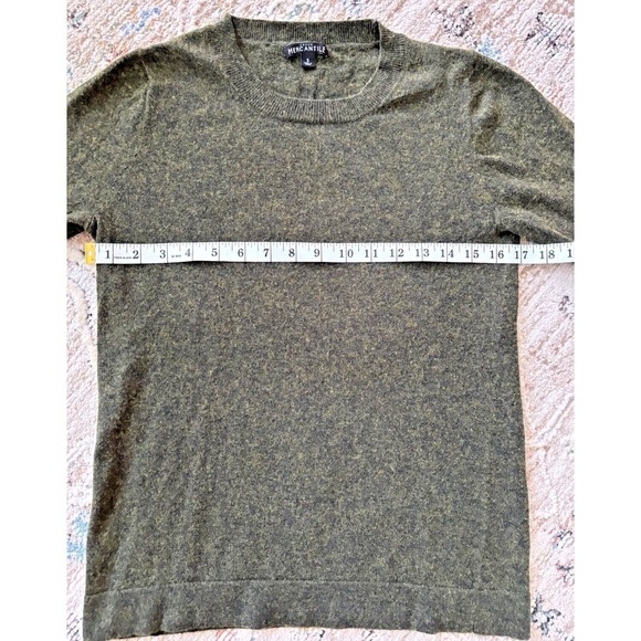 J Crew Sweater Womens Small Green Wool Cotton‎ Boxy Preppy Career Academia - Picture 8 of 9